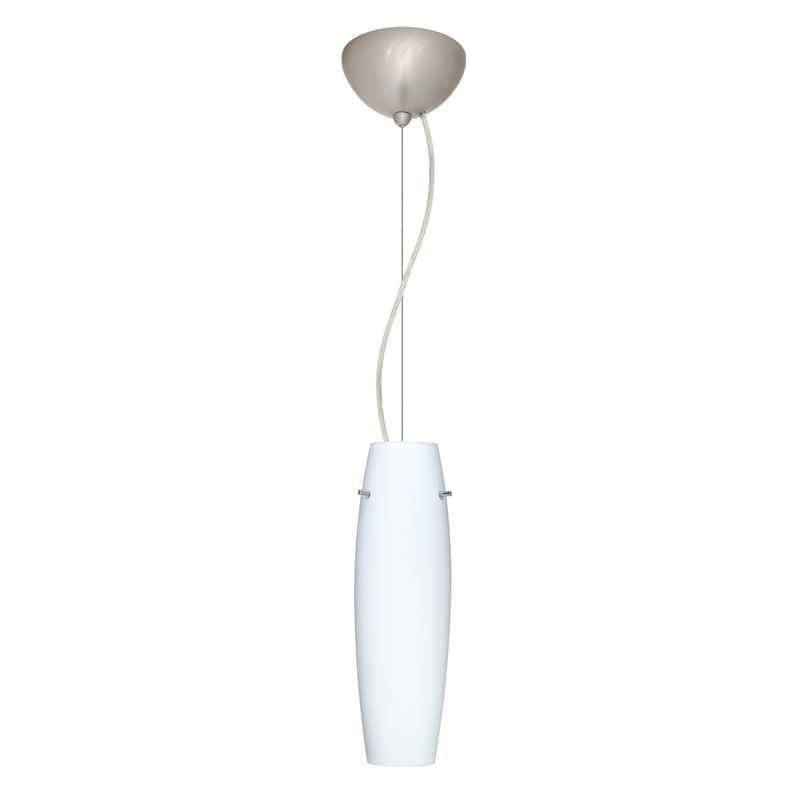 Besa 1KX-489707-LED-SN Suzi One Light Pendant Satin Nickel