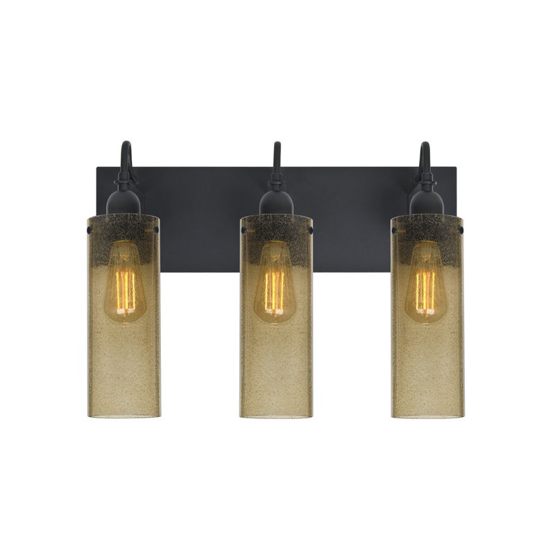 Besa 3WG-JUNI10LT-EDIL-BK Juni Three Light Wall Sconce Black