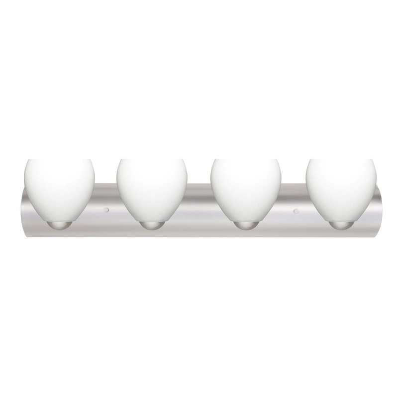 Besa 4WZ-412207-SN Bolla Four Light Wall Sconce Satin Nickel (Discontinued)