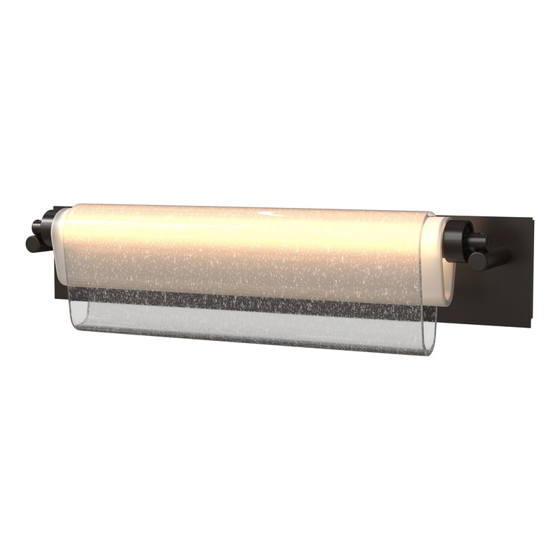 Draped Glass LED Bath Bar Oil Rubbed Bronze