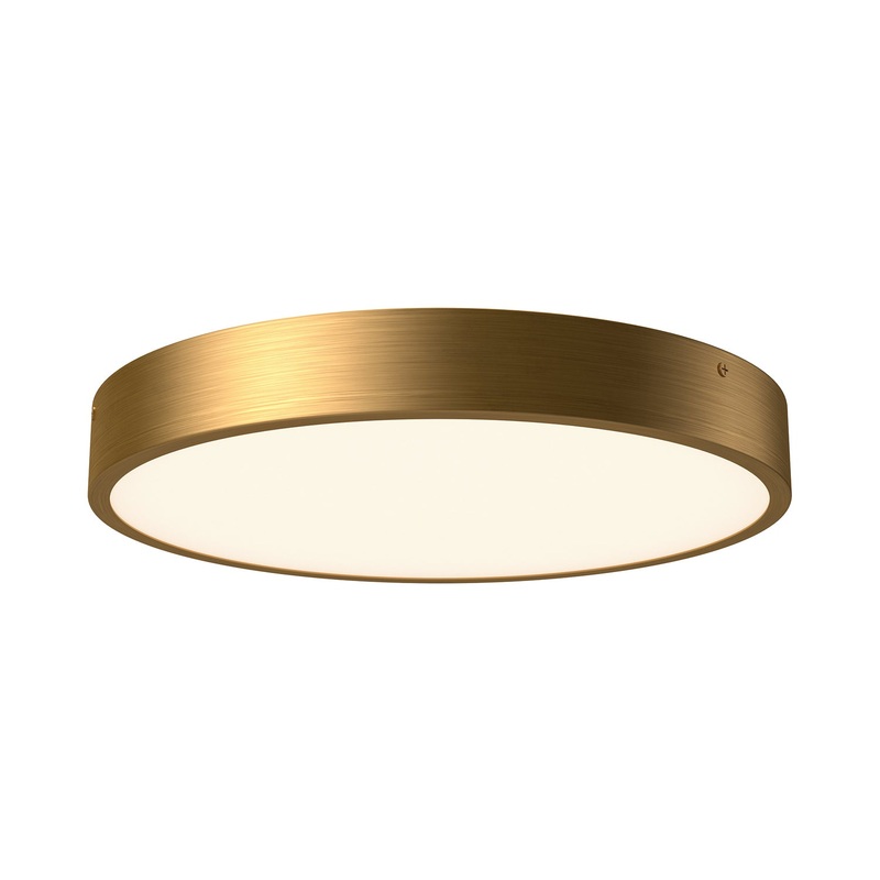 LED Flush Mount from the Adelaide Collection in Aged Gold Finish by Alora