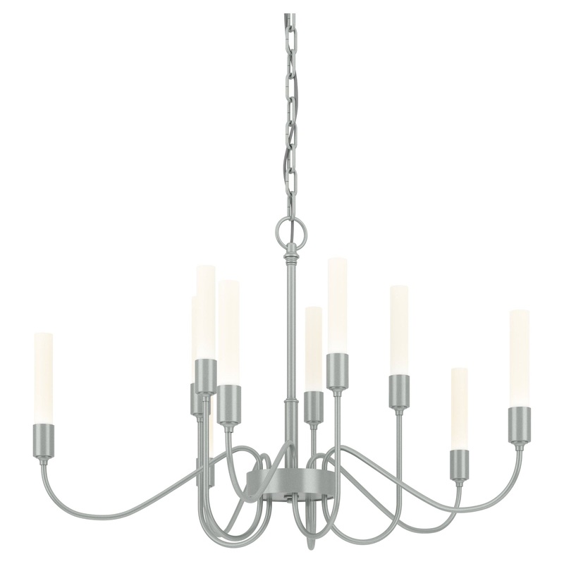 Lisse 10-Arm Chandelier Vintage Platinum