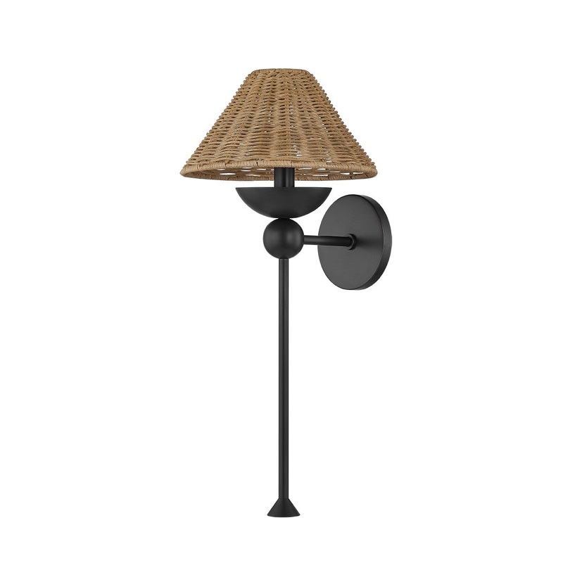 One Light Wall Sconce from the Perilla Collection in Old Bronze Finish by Mitzi
