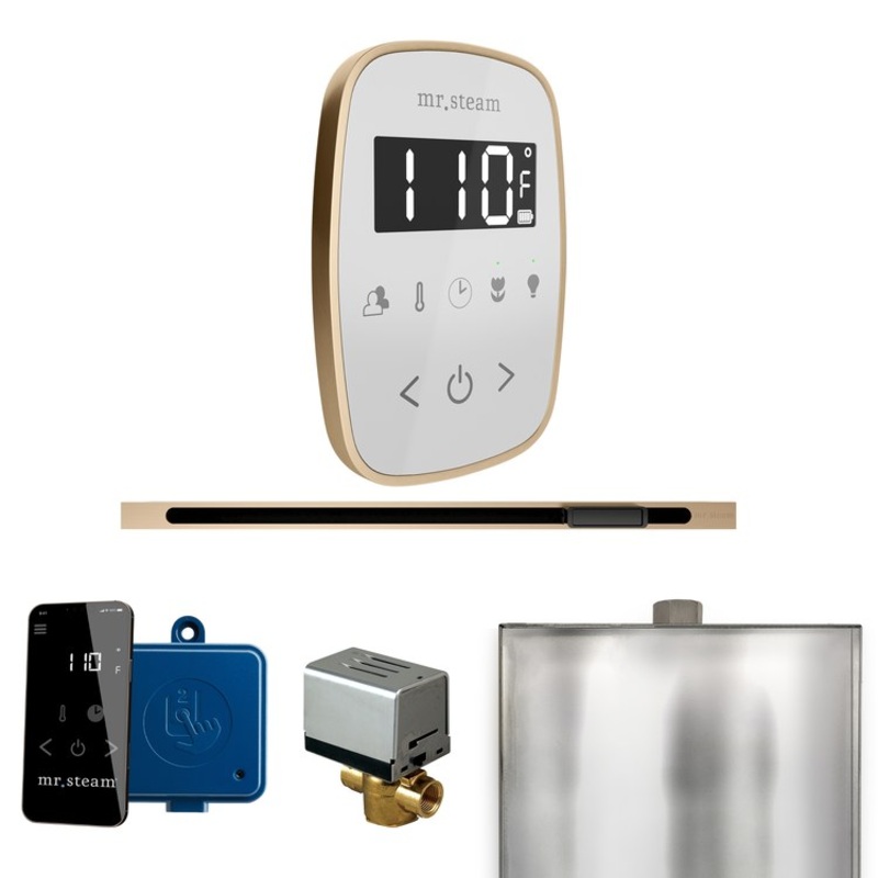 Steam Kit ButlerFlex Linear White/Brushed Bronze Control Package for MS90 to MSSUPER3