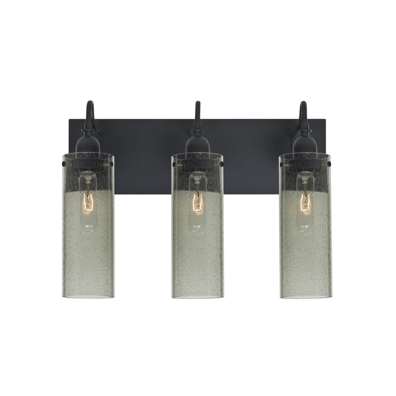Three Light Wall Sconce from the Juni Collection in Black Finish by Besa
