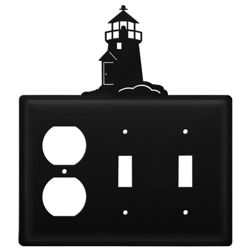 Village Wrought Iron EOSS-10 Triple Lighthouse Single Outlet and Double Switch Cover CUSTOM Product