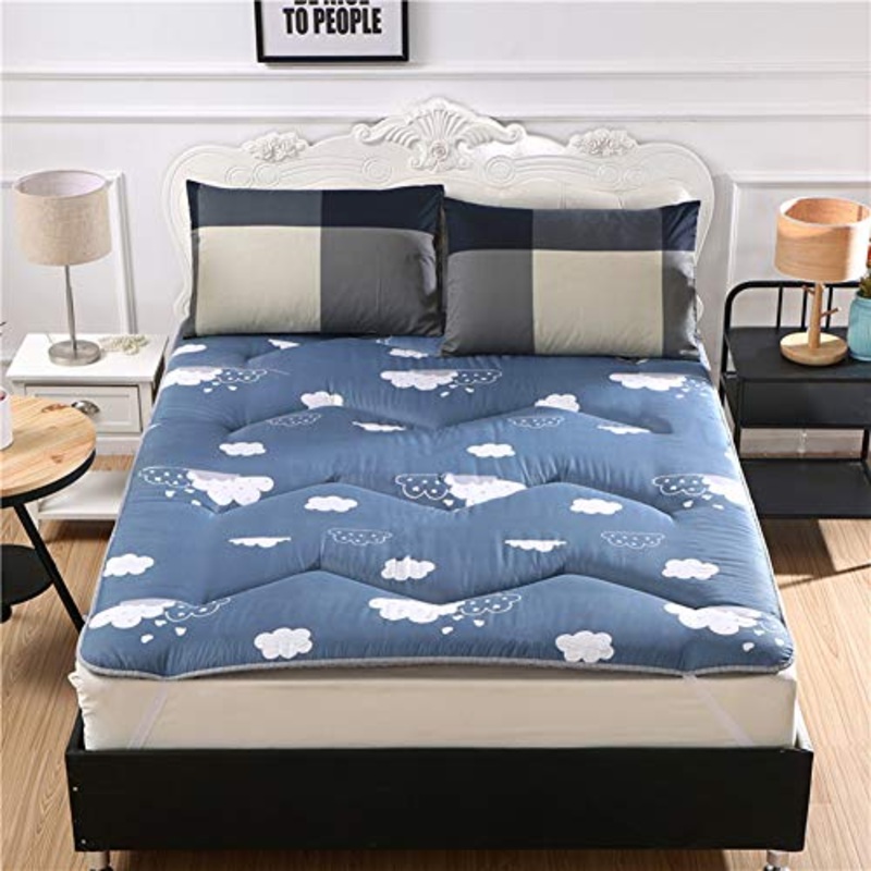 YJF Giapponese Addensare Futon Tatami Cuscino Materasso, Tappetino, Cuscino Materasso Pad, Antiscivolo Cuscino di Sonno Pieghevole Materasso,B,180cm*200cm