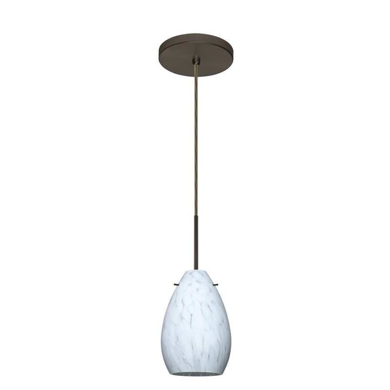 Besa 1BT-171319-BR Pera One Light Pendant Bronze