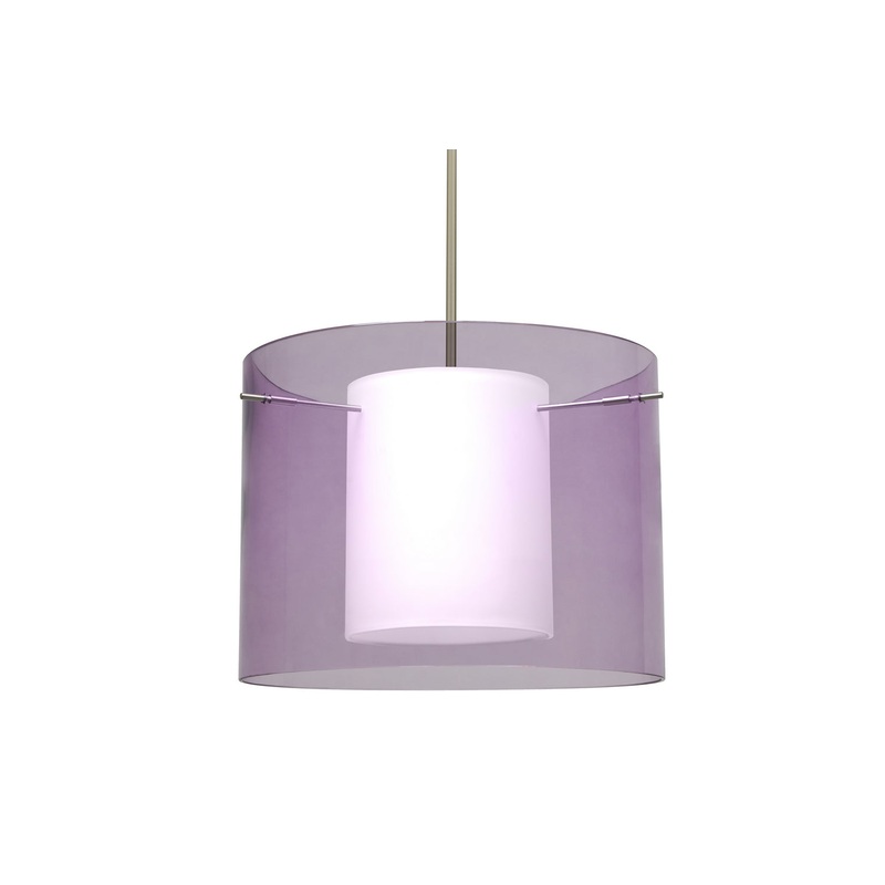 Besa 1TT-A00707-LED-SN Pahu One Light Pendant Satin Nickel