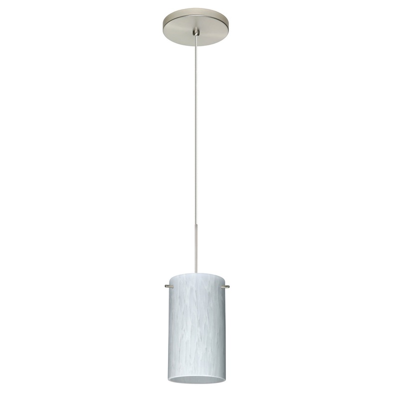 Besa 1XT-440419-SN Stilo One Light Pendant Satin Nickel