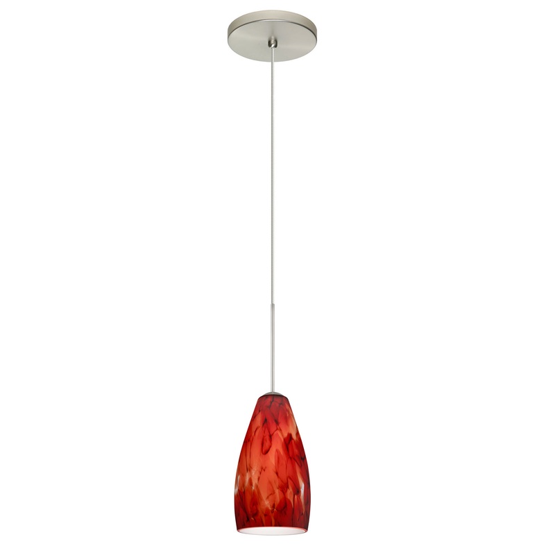 Besa 1XT-719841-SN Karli One Light Pendant Satin Nickel