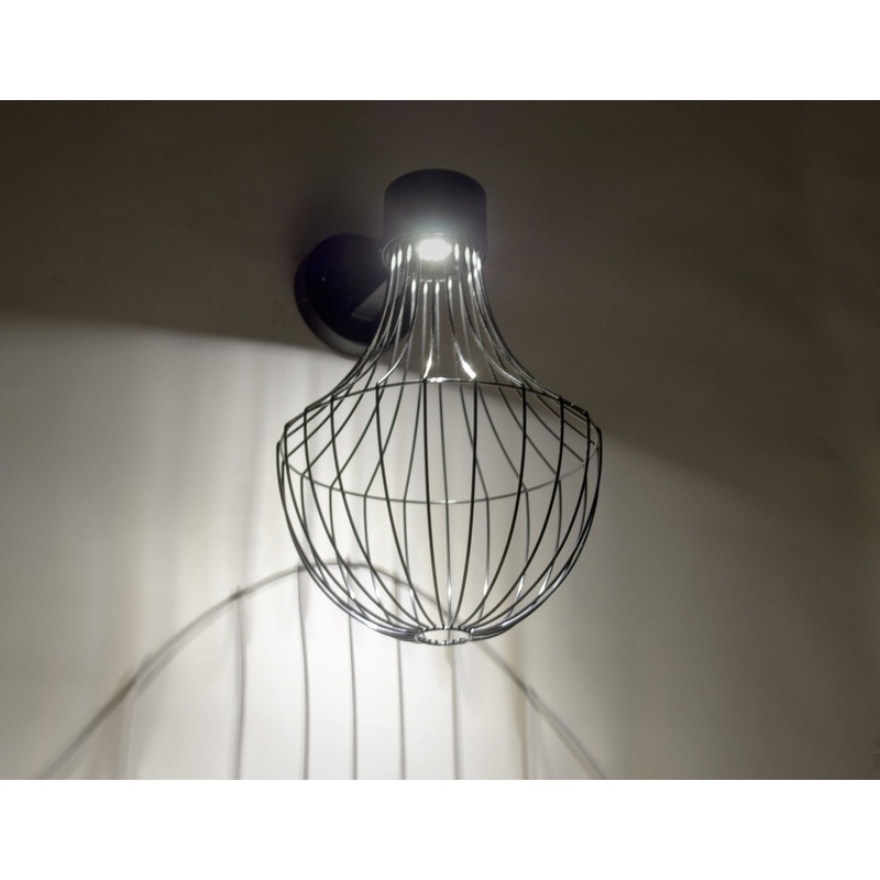 Besa SULTANA-F-WALL-LED-BK Sultana One Light Outdoor Wall Sconce Black