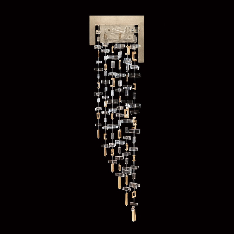 Capri 35.5″H RSF Sconce Soft Gold Leaf