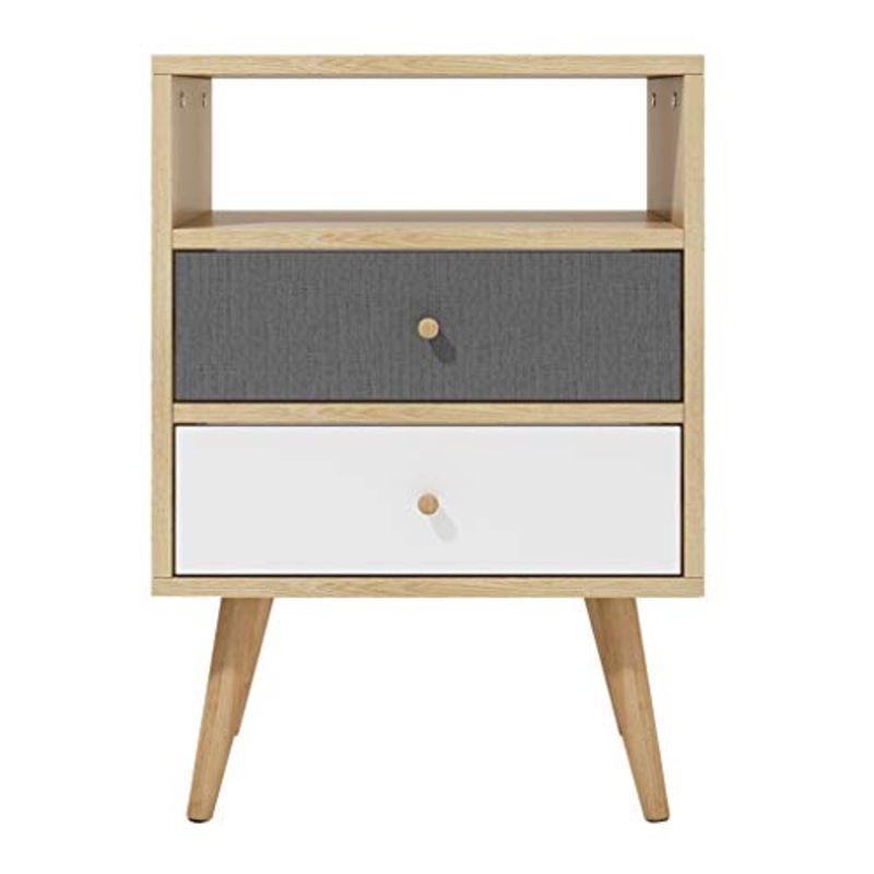 Comodino Semplice e Moderno Nordic Storage Locker Camera da Letto Economy Mini Mini Storage Semplice Armadio Piccolo Carico 300KG-67,4x50x40cm FANJIANI