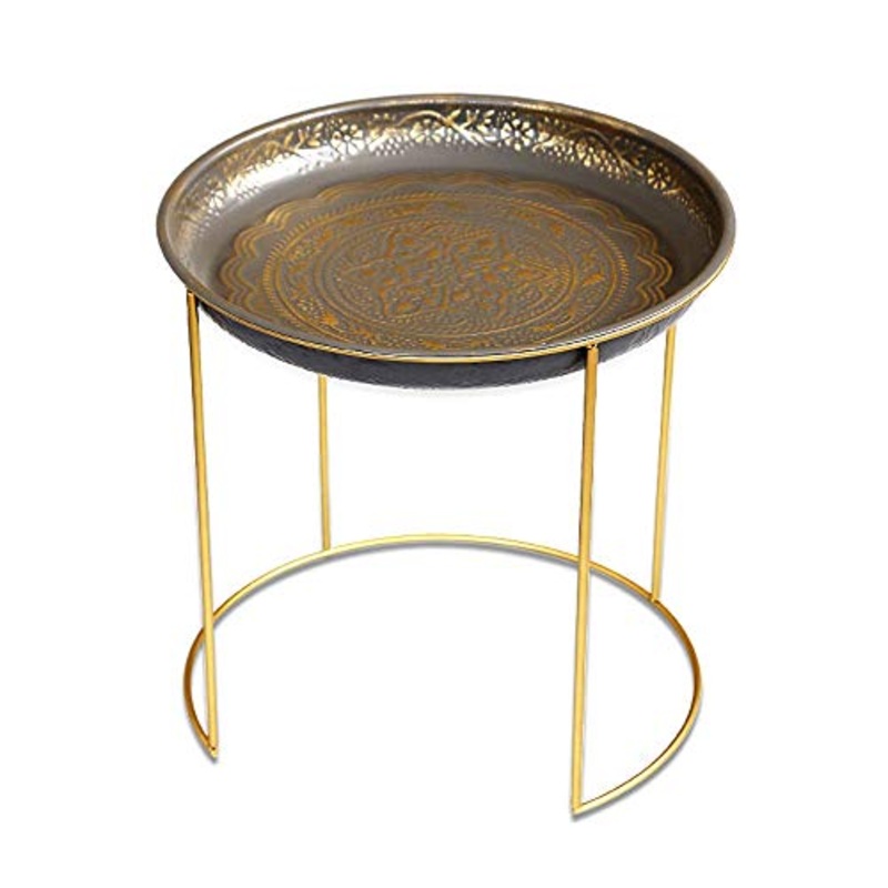 DYXYH Moderna semplice mini vaso di fiori stand rimovibile in ferro-fiore stand tavolino da t comodino piccolo letto di ferro – supporto da tavolo