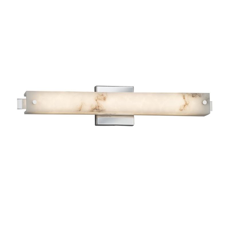 LED Bath Bar from the LumenAria Collection in Polished Chrome Finish by Justice Designs