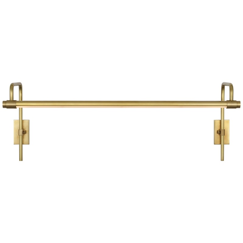 LED Picture Light from the Kidd Collection in Hand-Rubbed Antique Brass Finish by Visual Comfort Signature