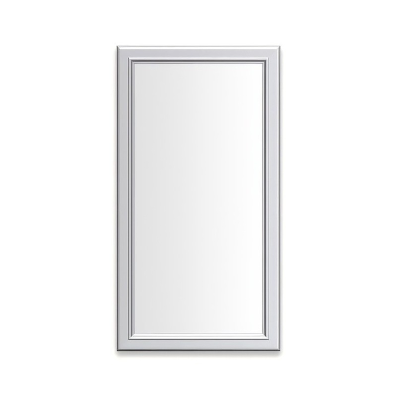 Medicine Cabinet Main Line 16 x 30 Inch 1 Doors Framed Mirror Chrome Flat Top Bryn Mawr Frame Slow Close Hinges Sliding Magnification Mirror Magnetic Strip Interior Lighting USB Charging ports Electrical Outlets Phone Holder 4 Inch