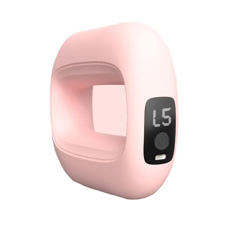 Portable Electric Muscle Relaxation Ring Massager – with Digital Display Pink