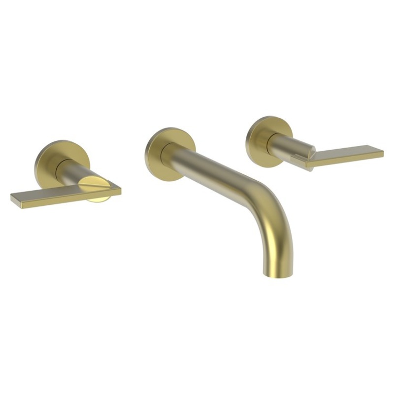 Priya Two Handle Wall-Mount Bathroom Faucet – Satin Brass