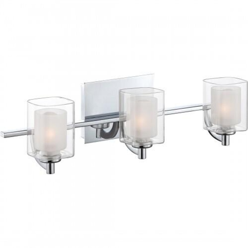 Quoizel KLT8603CLED Kolt Led bath fixture 3 light polished chrome Bath Light