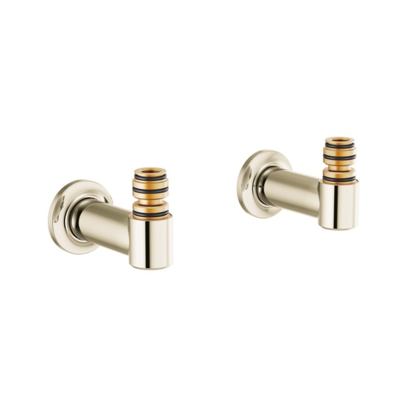 Tub Filler Union Kintsu Wall Mount Brilliance Polished Nickel Brass for T70310-XXLHP Body Assembly and T7030X-XX Trim Kit 4-3/4 Inch