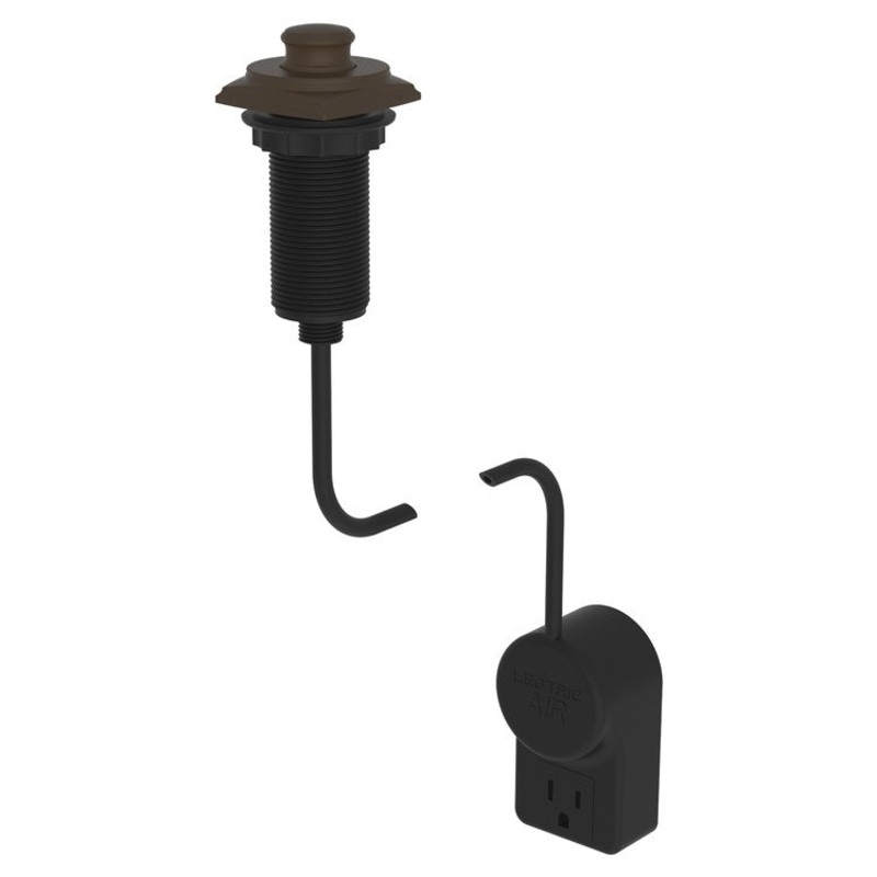 Air Activation Switch Zemora Disposer with Power Adapter Oil Rubbed Bronze Brass