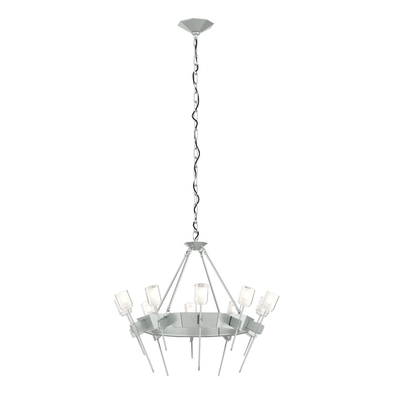 Echo 10-Light Circular Chandelier Vintage Platinum