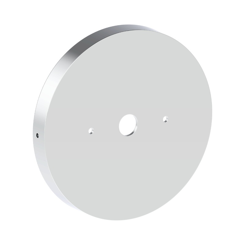 Fino 4.5″ Dia. Back Plate (includes mounting plate and parts bag) Polished Chrome