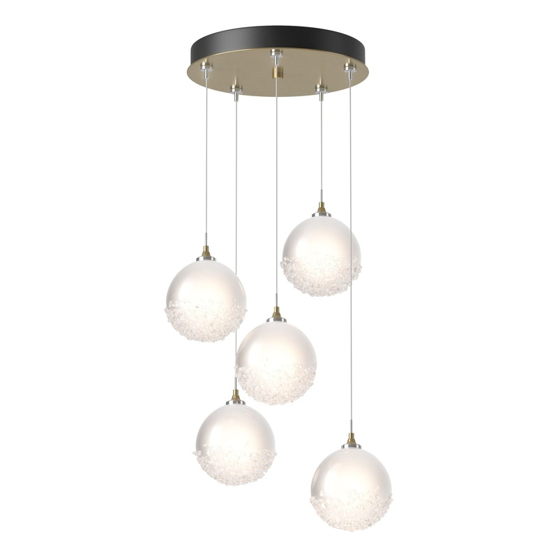 Fritz Globe 5-Light Pendant Modern Brass