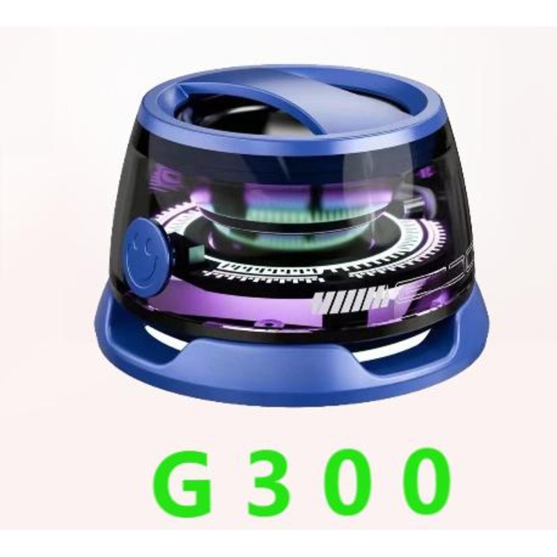 G300 Magnetic Suction Bluetooth Speaker – RGB Lights, 40mm Driver, 6H Playtime(Blue)