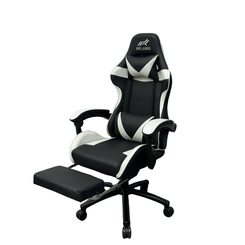Gaming Chair With Headrest and Foot Rest – Blue
