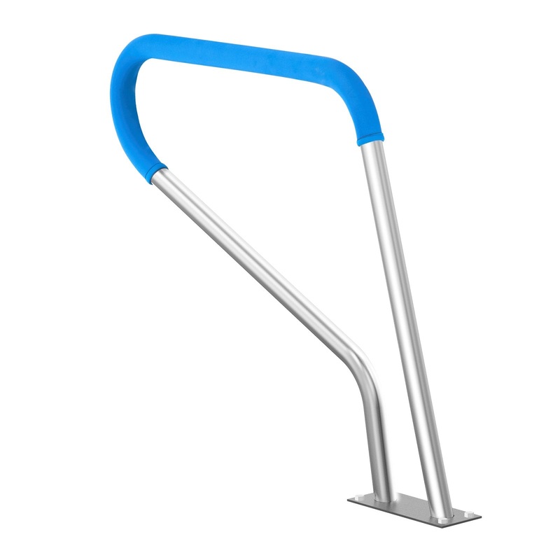 VEVOR Pool Handrail 39 x 32 inch Stainless Steel with Base Plate for Spas