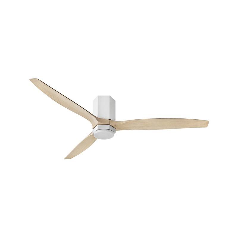 60″ Ceiling Fan from the Facet Collection in Matte White Finish by Hinkley