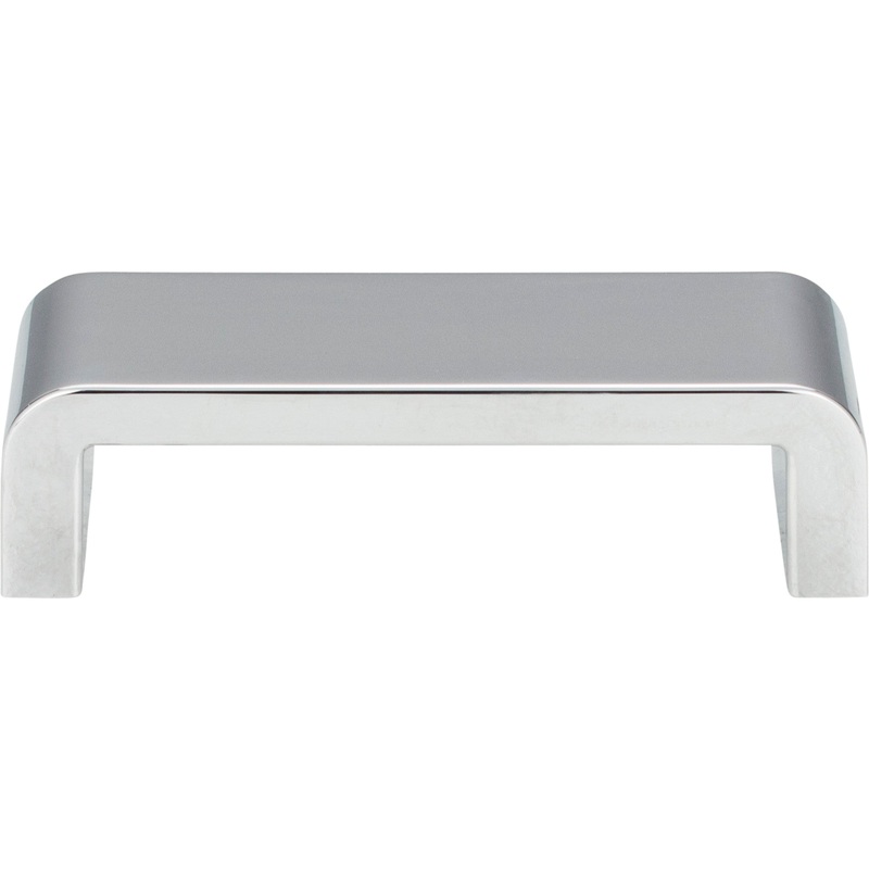 Atlas Homewares Platform Pull 3 3/4 Inch (c-c) Polished Chrome