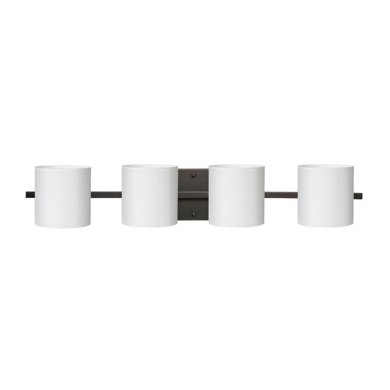 Besa 4WS-718006-BR Pogo Four Light Wall Sconce Bronze (Discontinued)