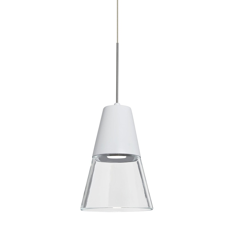 Besa X-TIMO6WC-LED-SN Timo 6 One Light Pendant Satin Nickel