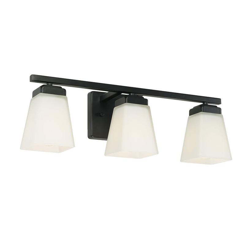 Capital Lighting 114431MB-334 Baxley 3 Light Vanity Matte Black