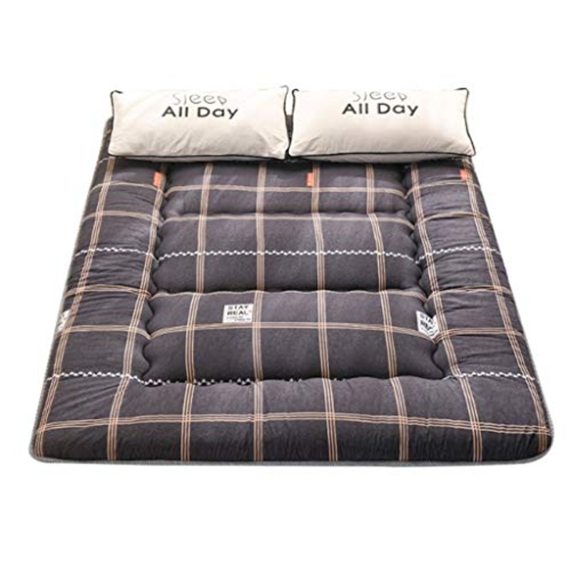 GLzcyoo in Stile Giapponese Pieghevole Tatami Tappetino, Spessore Caldo futon MattressSingle Doppio Addensare Materasso for la casa Interni Esterni (Colore : A, Size : 150 * 200cm)