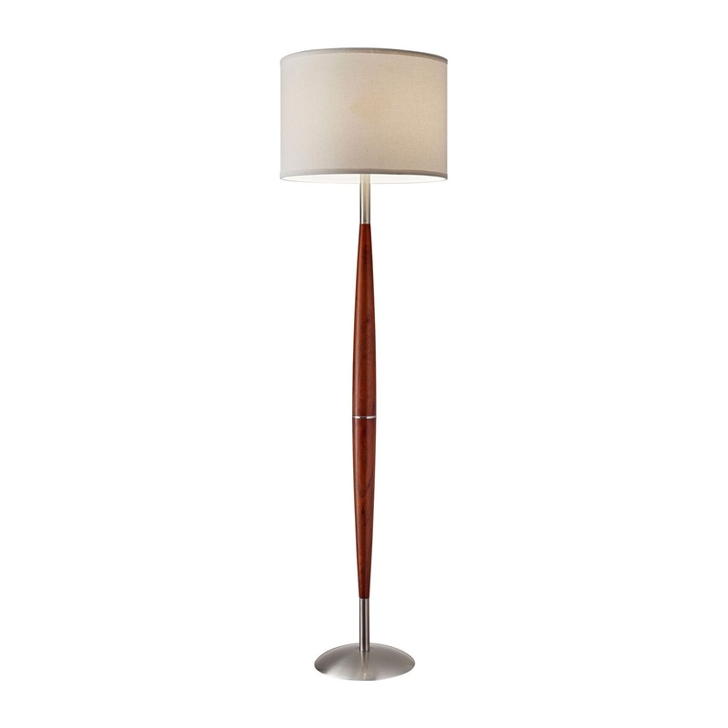 Hudson Floor Lamp Maple Eucalyptus Wood