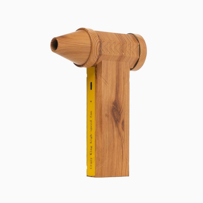 Portable Jet Fan – 200W Powerful Handheld Air Duster & Blower (Wood Grain)