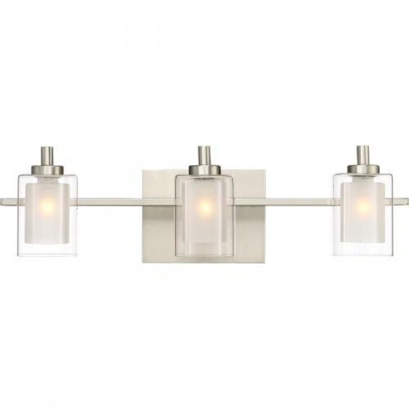 Quoizel KLT8603BNLED Kolt Led bath  fixture 3 light brsh nikl Bath Light