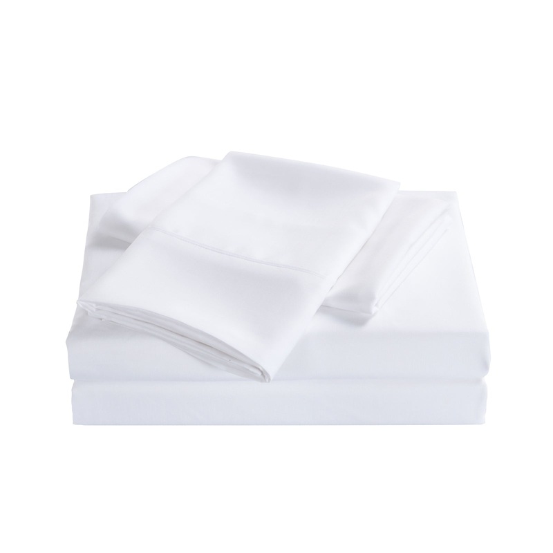 Royal Comfort 2000 Thread Count Bamboo Cooling Sheet Set Ultra Soft Bedding – King Single – White