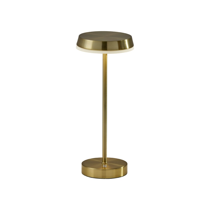 Tommy LED Cordless Table Lamp Antique Brass