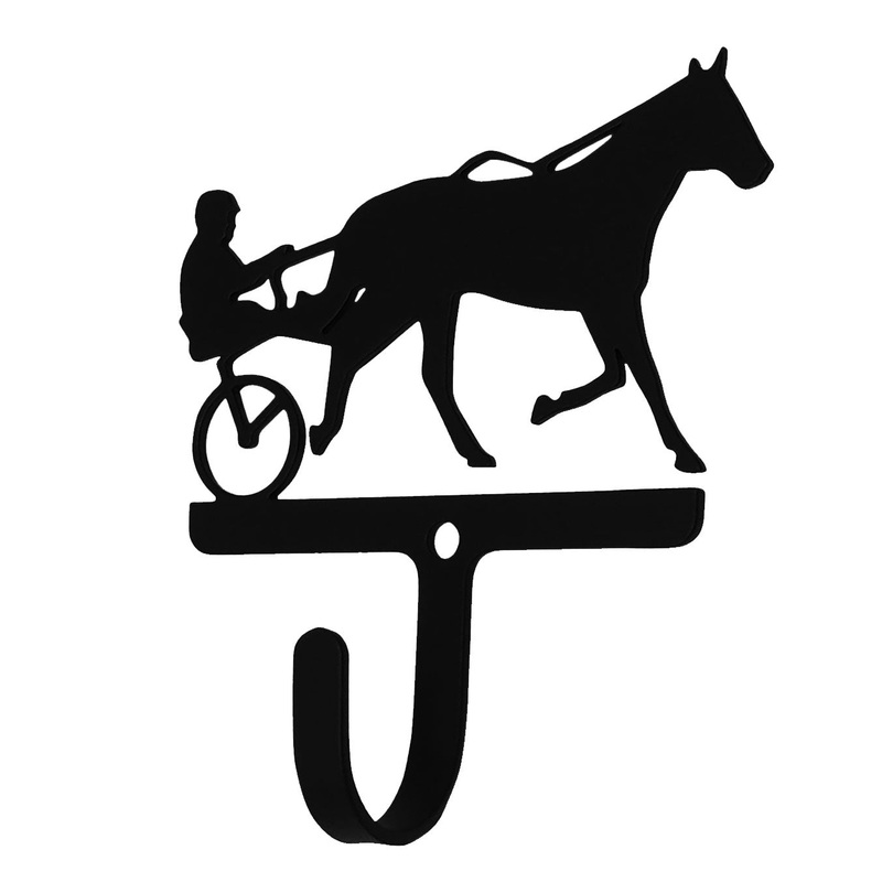 Village Wrought Iron WH-359-S Harness Racing Wall Hook Small