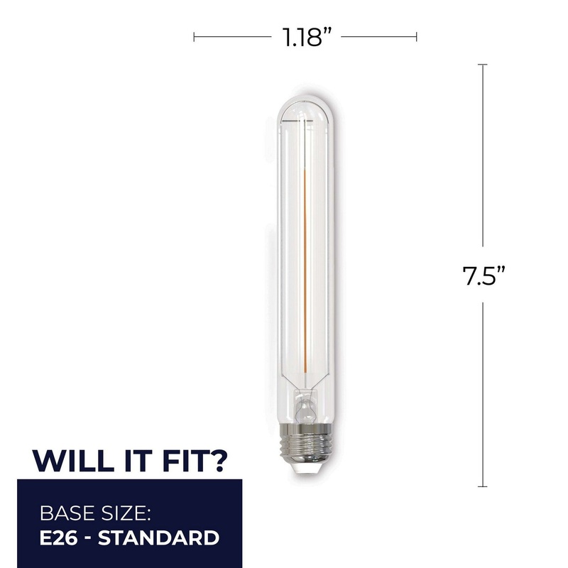 3 Watt T9 Clear, 250  Lumens, E26 base, 120 Volt Light Bulb by Bulbrite