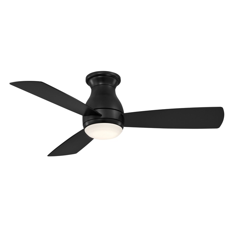 44″Ceiling Fan from the Hugh 44 Collection in Black Finish by Fanimation