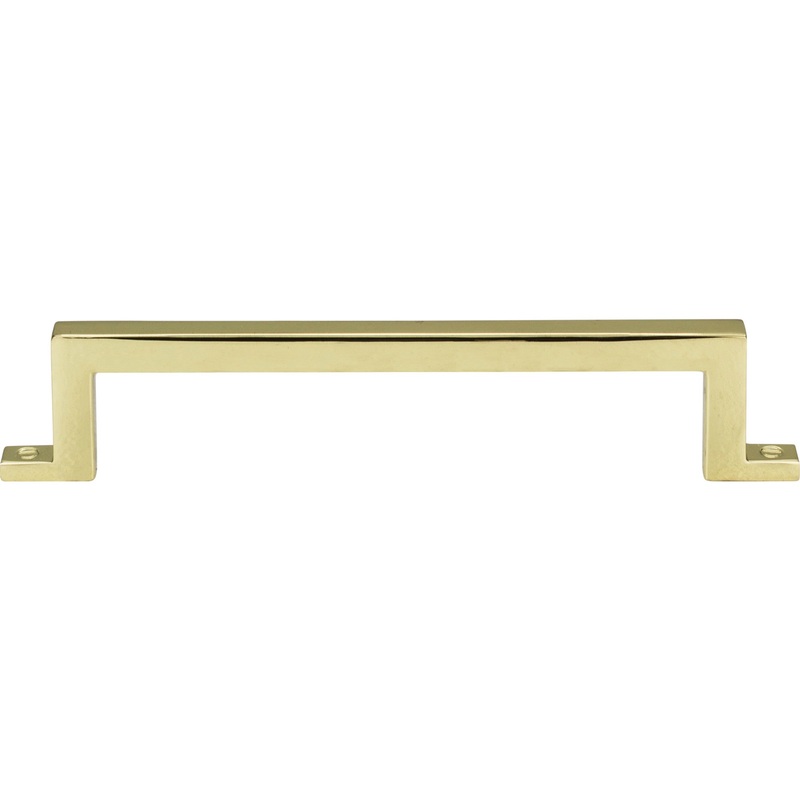 Atlas Homewares Campaign Bar Pull 5 1/16 Inch (c-c) Polished Brass