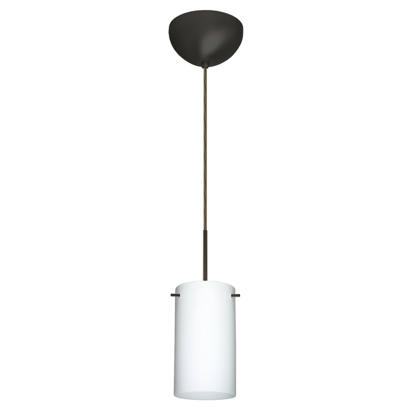 Besa 1BC-440407-LED-BR Stilo One Light Pendant Bronze