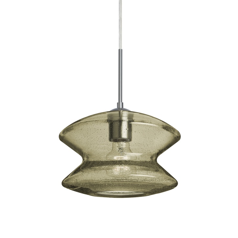 Besa J-ZENLT-SN Zen One Light Pendant Satin Nickel